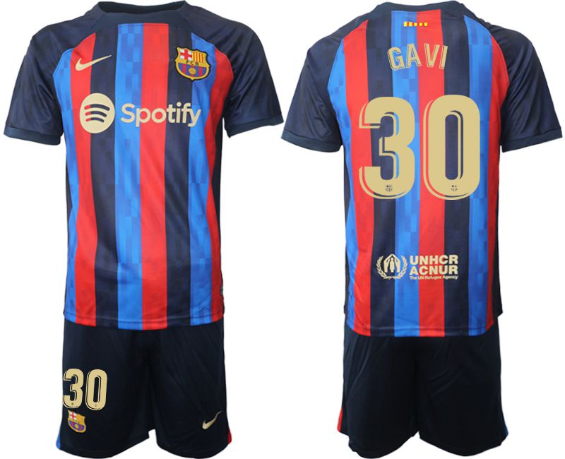 Men 2022-2023 Club Barcelona home blue 30 Soccer Jersey